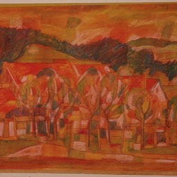 Schafhof im Frühling