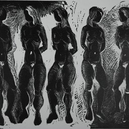 Fünf weibliche Akte